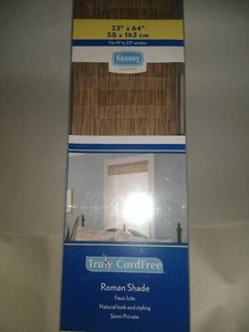 NOS Kenny Roman Shade Light Filtering Truly Cord Free 23" X 64" Wheat Color - Picture 1 of 6