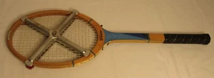 Wilson 4-3/8 Wood Tennis Racket Chris Evert , Full Shaft Fibre Strata-Bow Zephyr - Picture 1 of 12