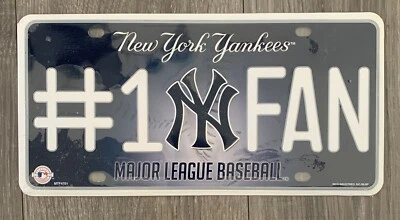 MLB New York Yankees #1 Fan Metal Tag - Image 1 of 3