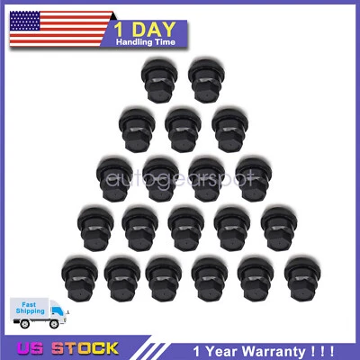 Tapa de tuerca negra de 20 piezas para GMC Jimmy Sonama Chevrolet S10 Blazer Foto 1 de 4