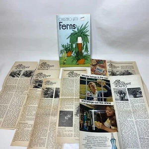 Vintage Gardening with Ferns and Good Housekeeping Articles 1970s Ephemera Scrap - Picture 1 of 7