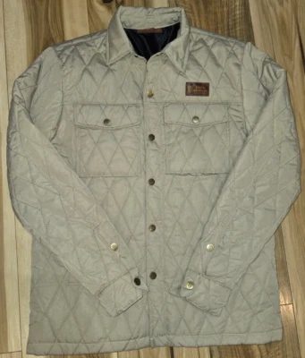 Java Monster Coffee Quilted Jacket Womens Tan Size S Snap & Full Zip - Image 1 of 4