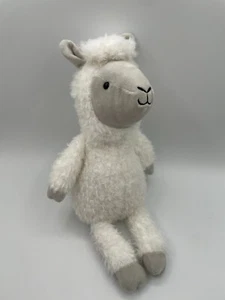 Animal Adventure Blanco Llama Oveja Alpaca Peluche Cordero 15" Cara Gris 2021 - Imagen 1 de 11