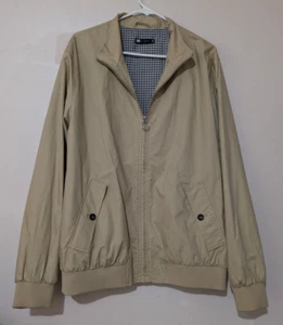 Le31 par Simons Tan Khaki Bomber Harrington Jacket Coat Size L New With Tags - Picture 1 of 14