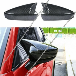 For Mazda CX-30 2020-2022 Carbon Fiber Ox Horn Rearview Side Mirror Cover Trim - Bild 1 von 9