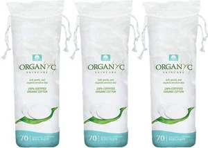 Organyc 100% Organic Cotton Rounds, Chemical-Free, Sensitive Skin, 210 Count - Picture 1 of 5