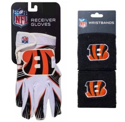 Cincinnati Bengals Niños NFL Receptor Guantes y Pulseras, Edades 4-12 Foto 1 de 4