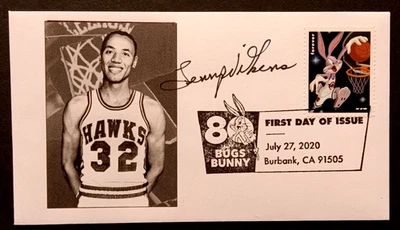 Signed Lenny Wilkens First Day of Issue Basketball Envelope - Image 1 of 3