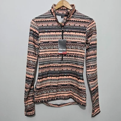 Nuevo con etiquetas Pullover Nike Pro Mujer Hyperwarm 1/2 Cremallera Talla S Dri-Fit Entrenamiento Térmico Foto 1 de 4