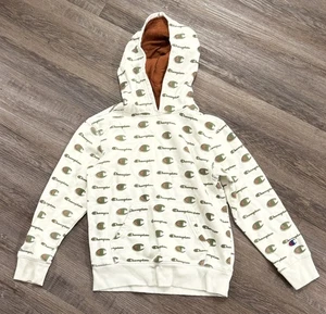 Champion Youth Boys Hoodie Sweatshirt • All Over Logo Print Size Small - Picture 1 of 4