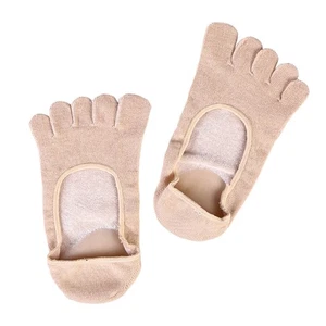 5 Toe Gel Moisturizing Socks Gel Spa Socks for Women or Men (Apricot) - Picture 1 of 12