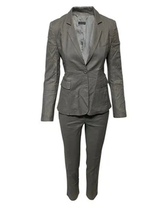 Joseph Suit Trouser Set In Linen Women Grey Size 38 - Picture 1 of 12