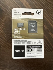 Sony 64GB, Class 1 SDXC UHS-I Memory Card - BRAND NEW! - Picture 1 of 1