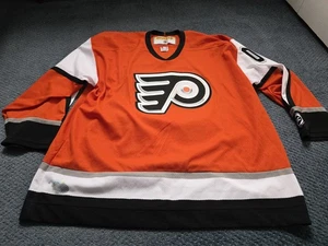 Vintage Philadelphia Flyers John Leclair Koho Hockey Jersey XXL 90s NHL Sewn #10 - Picture 1 of 7