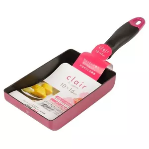 Japanese Tamagoyaki Frying Pan Baked Egg Omlet Skillet Red H-9585 Japan - Picture 1 of 6