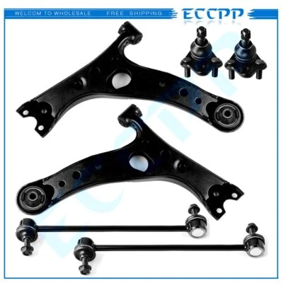 Juego de brazos de control de rótulas inferiores delanteras para Toyota RAV4 01 02 03 04 05 06 6 PIEZAS Foto 1 de 4