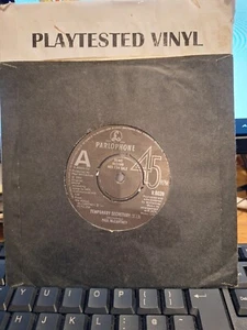 PAUL MCCARTNEY TEMPORARY SECRETARY EX COND RARE 1 SIDED 7" PROMO VINYL 45 HEAR - Picture 1 of 3