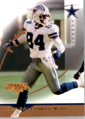 2002 Topps Debut Football #150 Joey Galloway - Dallas Cowboys - Image 1 of 2