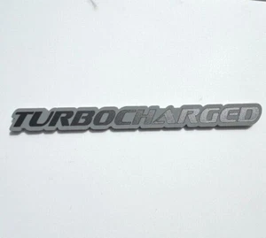 1 TURBOCHARGED Emblem fits Raptor Mustang Turbo Boosted Badge Logo Decal Custom - Picture 1 of 20