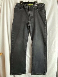 Boy's Faded Black Lee Sport Straight Flex Denim Jeans Size 12H Adjustable Waist - Picture 1 of 10