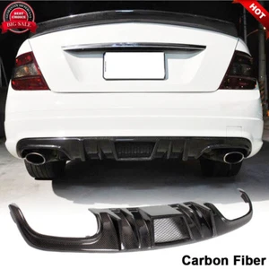 DIFUSOR PARACHOQUES TRASERO CARBONO REAL LIP para Mercedes Benz W204 C63 2008-2011 - Imagen 1 de 12