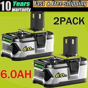 2PACK 6.0Ah Lithium-ion For RYOBI P108 18V One Plus High Capacity P189 Battery - Picture 1 of 9