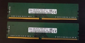 *PAIR* 32GB 16GB X 2 SK Hynix 1Rx8 PC4-3200AA-UA3-11 DDR4 DESKTOP MEMORY RAM MH - Picture 1 of 1