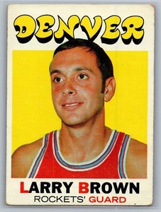 1971-72 Topps - Larry Brown #152 (RC) - HOF VG-EX *TEXCARDS* - Bild 1 von 2