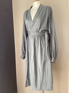 Vtg 70s/80s Warren Z Sage Green Wool Blend Wrap Dress Studio 54 EUC Size XS - Picture 1 of 7