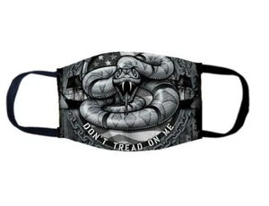 Face Mask -WHOLESALE -Don’t Tread On Me Rattle Snake Washable/REUSABLE PIN UP - Picture 1 of 7
