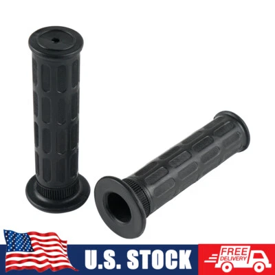 7/8" Motorcycle Handlebar Throttle Grips For Kawasaki KD80 KDX175 KLR250 KLX450R - Image 1 of 4