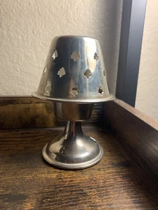 Brass Candle Holder & Unique Shade Vintage Solid Rare Classic - Picture 1 of 4