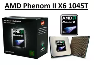 Procesador AMD Phenom II X6 1045T 6 núcleos 2,7 - 3,2 GHz, zócalo AM3, CPU 95W - Imagen 1 de 4