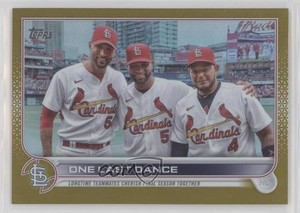 2022 Update Veteran Combos Gold Foil Yadier Molina Albert Pujols One Last Dance
