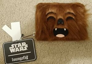 Disney Loungefly Chewbacca wallet, Chewie furry purse Star Wars wookie