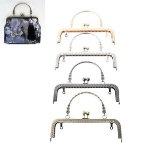 20cmx15cm Metal Frame Kiss Clasp Lock Arch Embossing Handbag Purse Bag Sewing