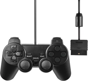 Wired Controller for PS2 Double Shock Vibration Gamepad for Sony Playstation 2 - Picture 1 of 13