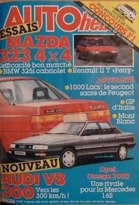 AUTO HEBDO 539 / 10 SEPT 86 : RENAULT 21 NEVADA AUDI V8 OPEL OMEGA 3000 MAZDA - Picture 1 of 1