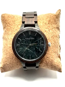 Holzkern Damen-Herren Armbanduhr Antoninus (Leadwood/Marmor) NEUWERTIG - Bild 1 von 7