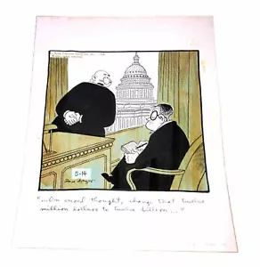 VTG 1968 Dave Breger Comic Art King Features Washington DC Political Capitol - Picture 1 of 9