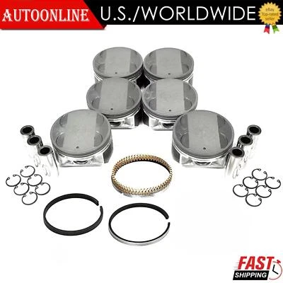 Kit de 6 pistones y anillos para Infiniti G35 Nissan 350Z Altima Máxima Quest VQ35DE Foto 1 de 4