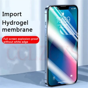 Anti-Blue Light Anti dust Hydrogel Film For iPhone 15 Pro XR 11 12 SE 13 14 XS 7 - Picture 1 of 24