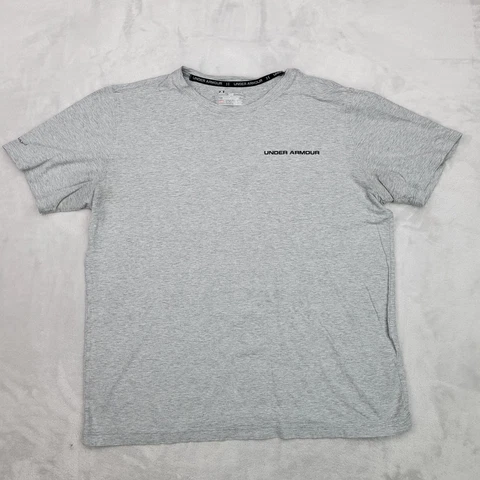 Kent State Shirt Men Large Grey Short Sleeve Crew Wrestling Team Heatgear Adult Cover