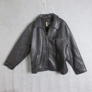 Vintage Eddie Bauer Legend Jacket Womens Small Petite Brown Stine Leather - Picture 1 of 12