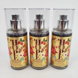 3 HOPE Winter Peach Marshmallow Fragrance Mist Spray Travel Size Bath Body Works - Picture 1 of 4