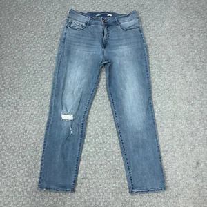 Seven7 Jeans Womens 14 Blue Tummyless Straight High Rise Medium Wash Denim Norm - Picture 1 of 17