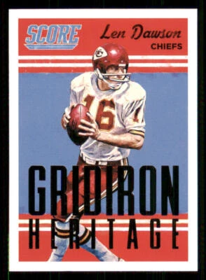 2015 Score Gridiron Heritage #13 Len Dawson - Image 1 of 2