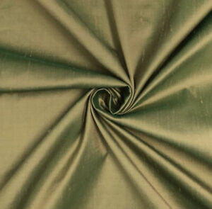 Green Gold Iridescent Taffeta Fabric 60” Width Sold By The Yard