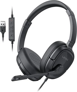 Headset with Mic, USB Headset with Microphone, Computer Headset with Noise - Picture 1 of 7