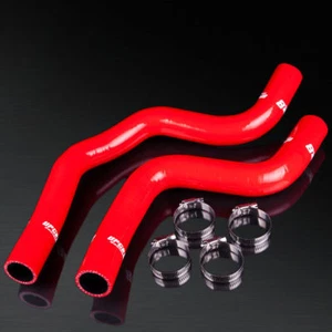 01-05 Lancer Evolution 7-8 EVO7 EVO8 CT9A 4G63T Red Radiator Silicone Hose Kit - Picture 1 of 1